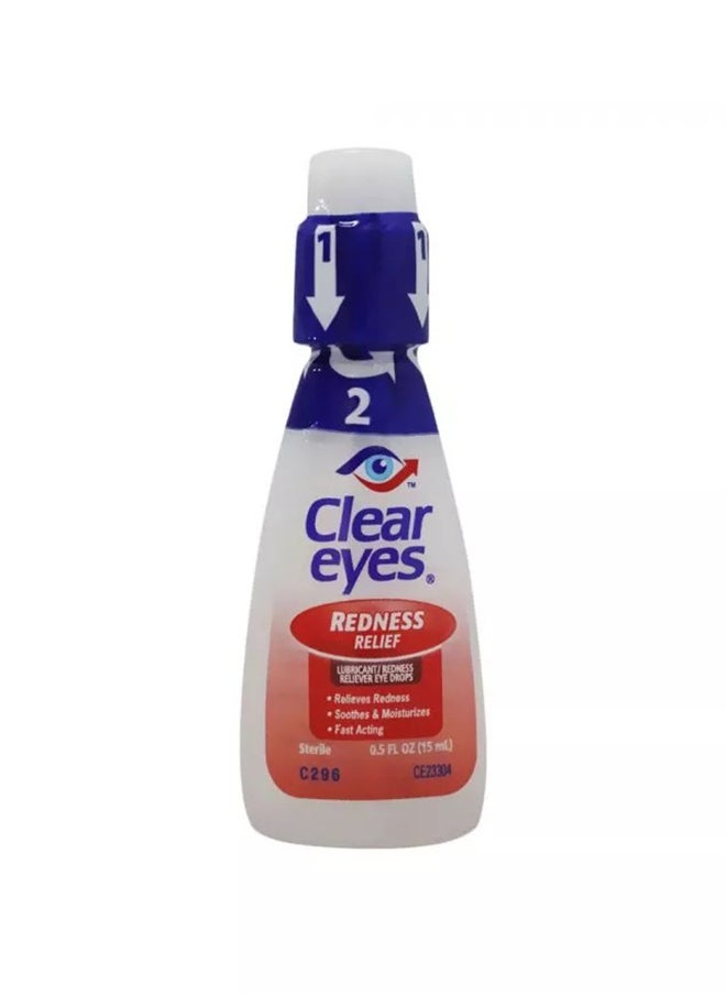 Clear Eyes Redness Relief Drops 15 Ml  - Image 1