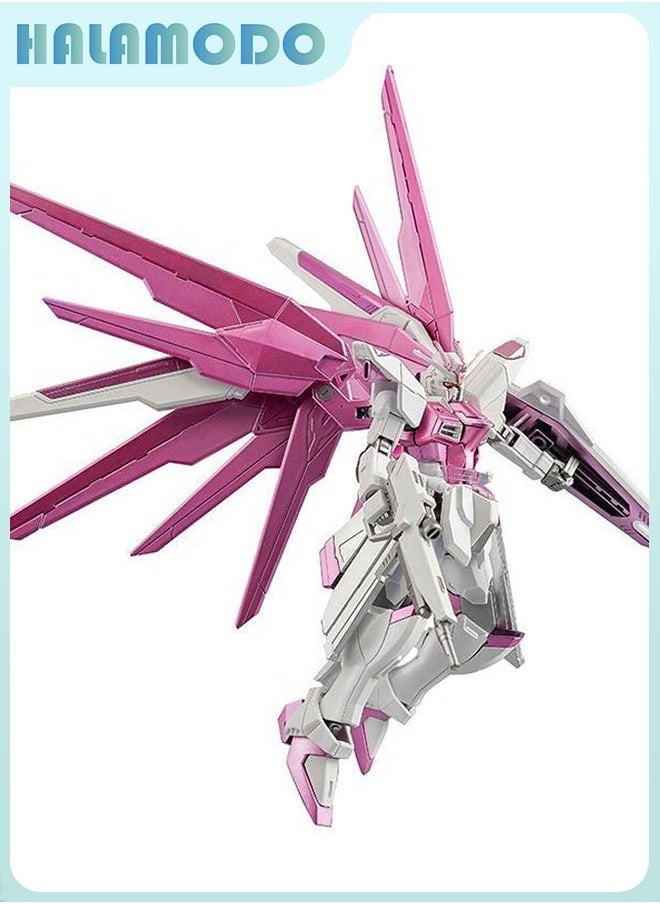 HALAMODO Gundam Xingdong HG Reborn Freedom - ZY - 06 Action Figure Mecha Assembly Model with Stand, a Super Cool Desktop Decoration, an Assembly Toy Loved by Both Boys and Girls  - Image 1