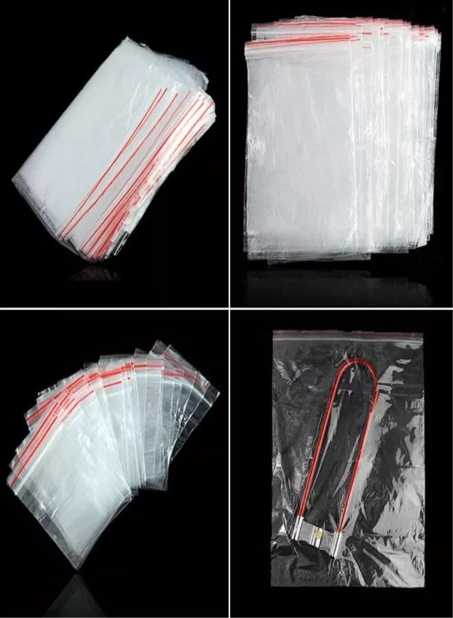 SUPERCOM Transparent Zip Lock Pouch Bags | Reusable Resealable Airtight Seal for Travel, Freezer and Refrigerator Storage | Versatile Zip Seal Bags for Packing Clothes Accessories (100 PC-5'' x 6'') - Image 3