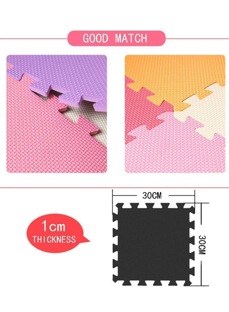 6/12/18/24  Pcs Puzzle Fitness Mat Massager Mat Eva Interlocking Foam Floor Tiles Puzzle Mat For Children Tiles Foam Baby Play Mat For Home Gym Home Gym Equipment Mat Non-Slip Floor Mat (Grey) - Image 2