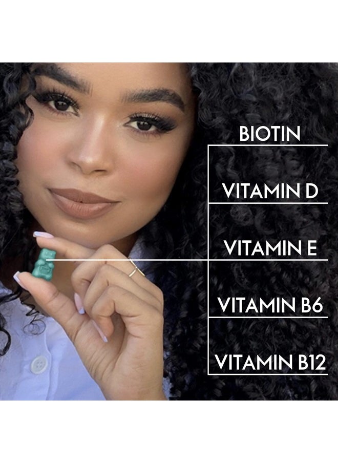 SugarbearPRO - Sugarbear Hair Vitamin Gummy 1 Month Supply Extra Strength Biotin 6000mcg, Growth for Men & Women, Vegan Vitamin B12, MSM, Inositol, Omega 3, Elderberry, Certified Kosher, Halal, Cruelty-Free - Image 1
