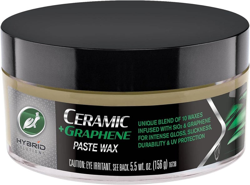 TurtleWax Turtle Wax Hybrid Solutions Ceramic Graphene Paste Wax, 160ml, Pack of 1, Patent-Pending Advanced Paint Protection Car Wax & Ceramic Coating, Offer Extreme High Shine Finish, For Cars, Trucks & More - Image 1