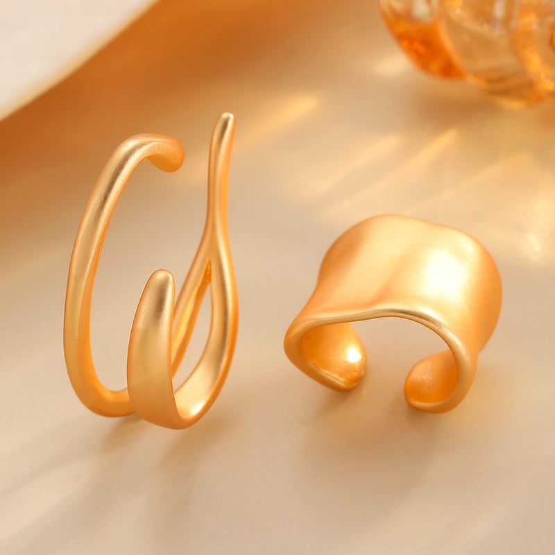 ofeankri Five Elements Ear Bone Clip Unique Retro Earrings with Luxurious Minimalist Design for Women - Image 3