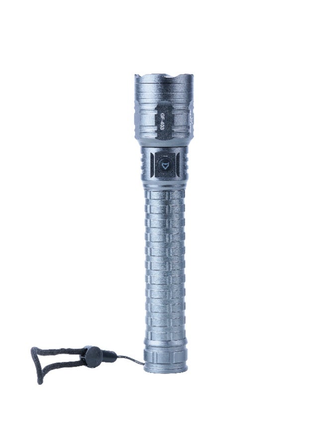 GREYFOX GREY FOX Rechargeable Flashlight 30W Laser LED Torch with Zoom Function, 3000 Lumens & Type-C Charging - Image 5