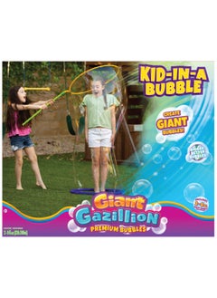 Gazillion Gazillion Kid-in-Bubble With 2 Bottles 8-Ounces Bubble Solution | Toy Bubbles | Outdoor Play | Party Favors for Kids | Bubble Blower | Gift for Kids and Adults  - Image 1
