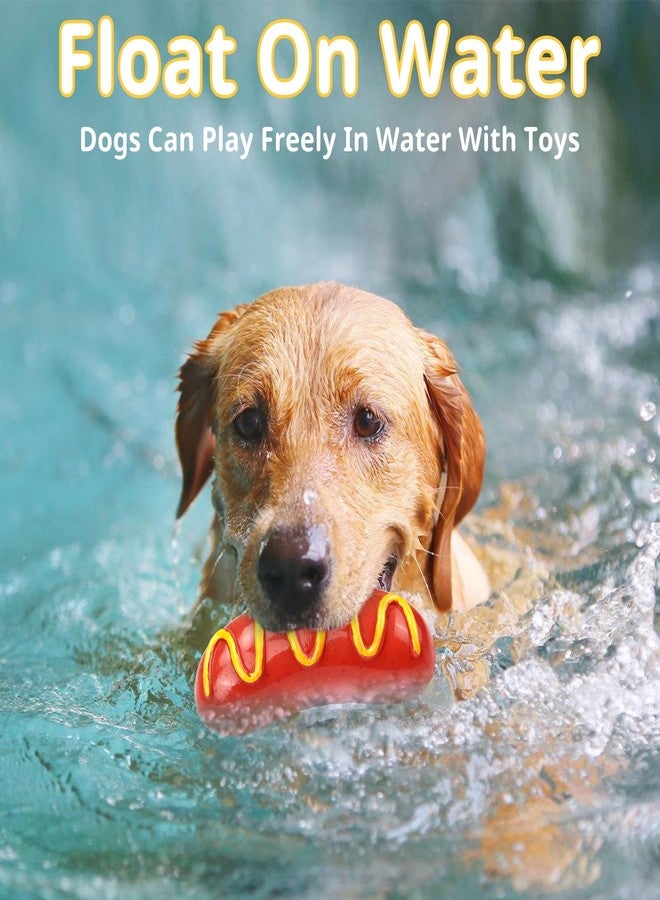 HOWWFALY Durable Dog Chew Toys for Aggressive Chewers,Hot Dog Hard Rubber Dog Toys Teeth Cleaning Boredom Interactive Toys and Stimulating Dog Dental Toys for Medium/Large Dogs(Red) - Image 5