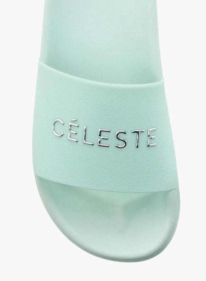 Celeste Women's Logo Detail Slip-On Slides