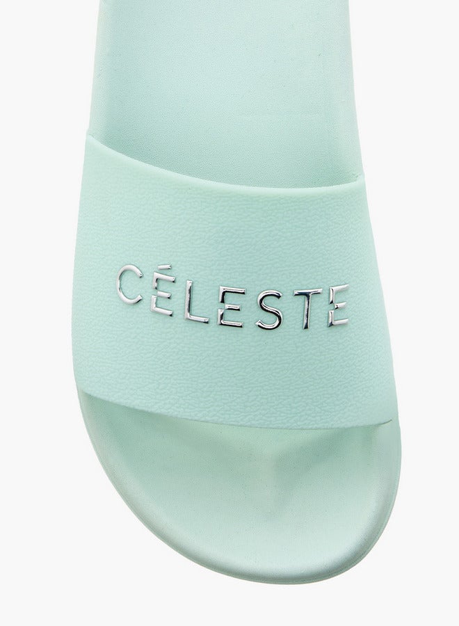 Celeste Women's Logo Detail Slip-On Slides - Image 3