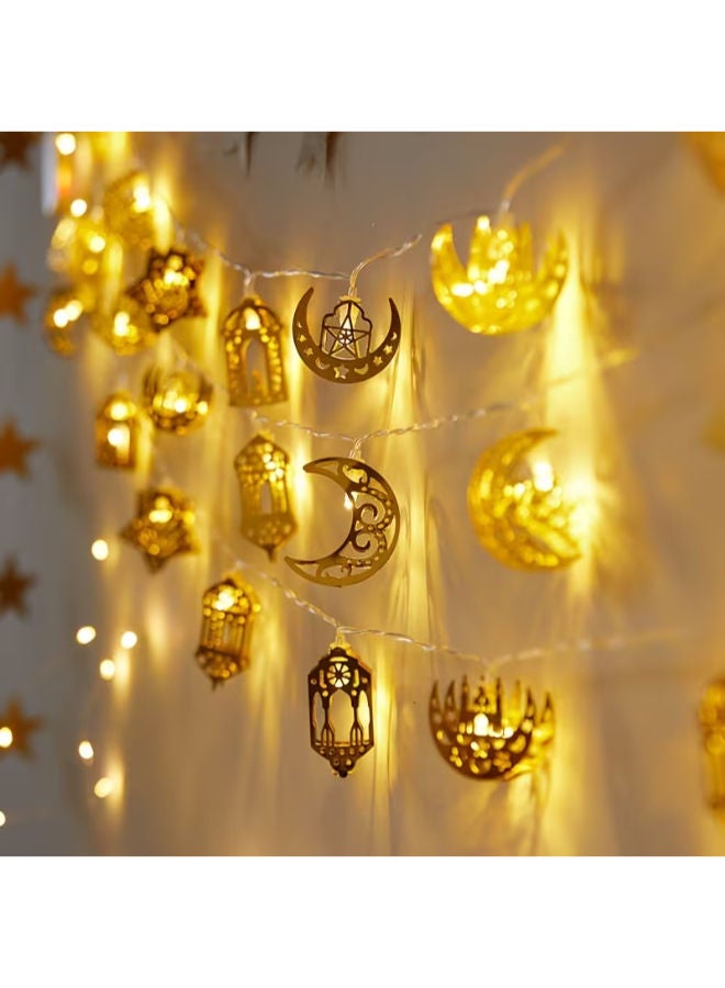A Set of Warm Golden LED Ramadan Lights - Image 2