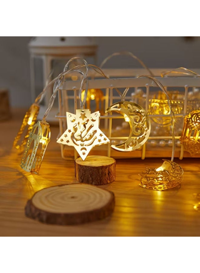 A Set of Warm Golden LED Ramadan Lights - Image 4