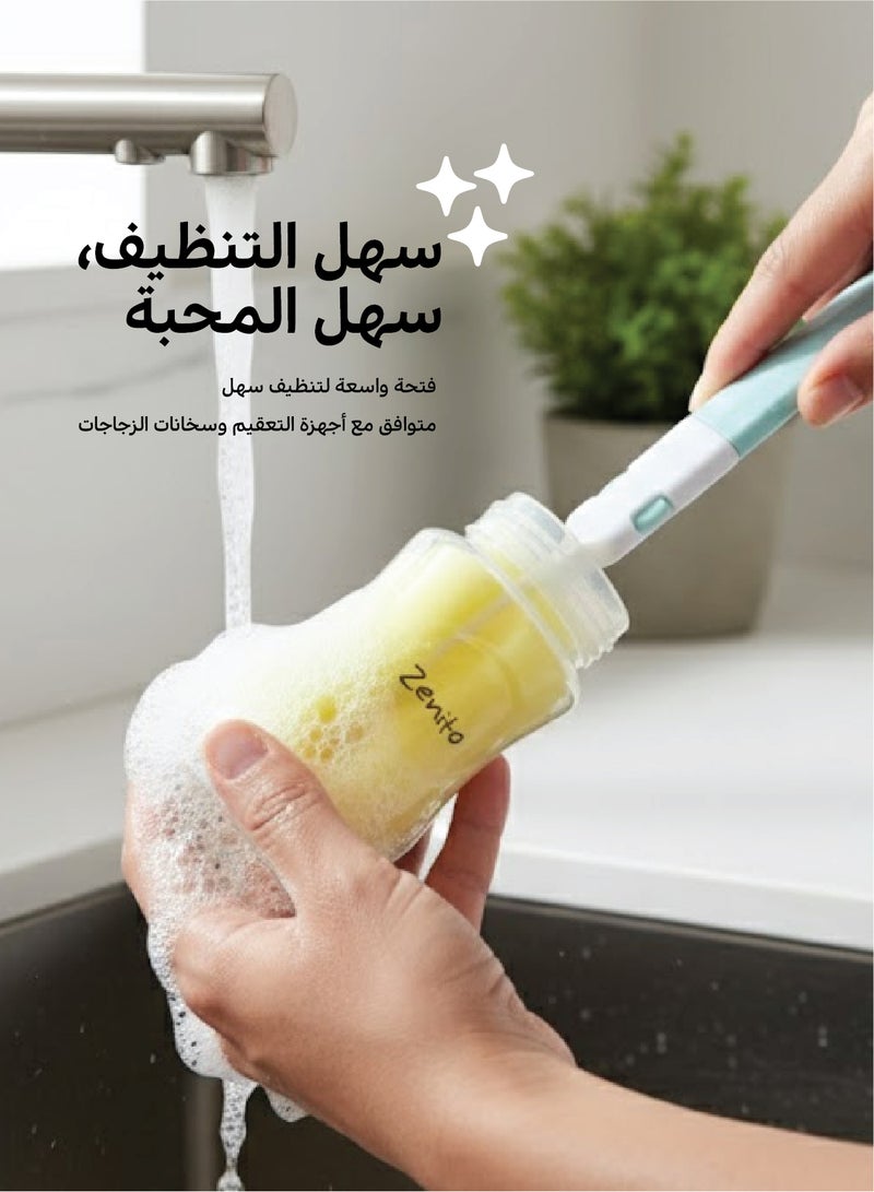 Zenito Wide Neck PP Feeding Bottle, New Born/Infants/Toddler Upto 3 Years, BPA Free, Ergonomic Shape is Easy to Hold, with Anti Colic, Pack of 3, 260ml x 3 - Image 3