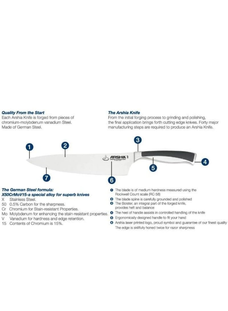 آرشيا طقم سكينة 10 قطعه ارشيا 2629 - Image 2
