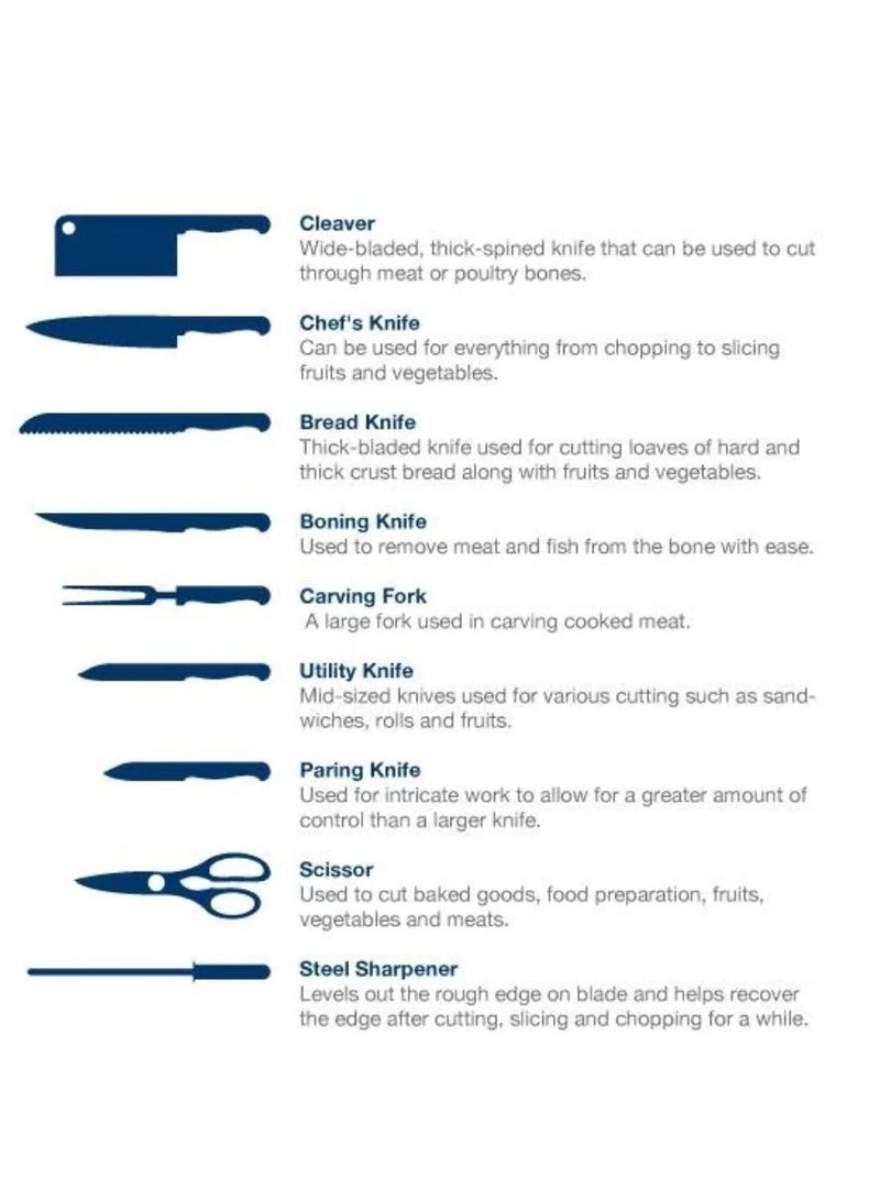 آرشيا طقم سكينة 10 قطعه ارشيا 2629 - Image 3