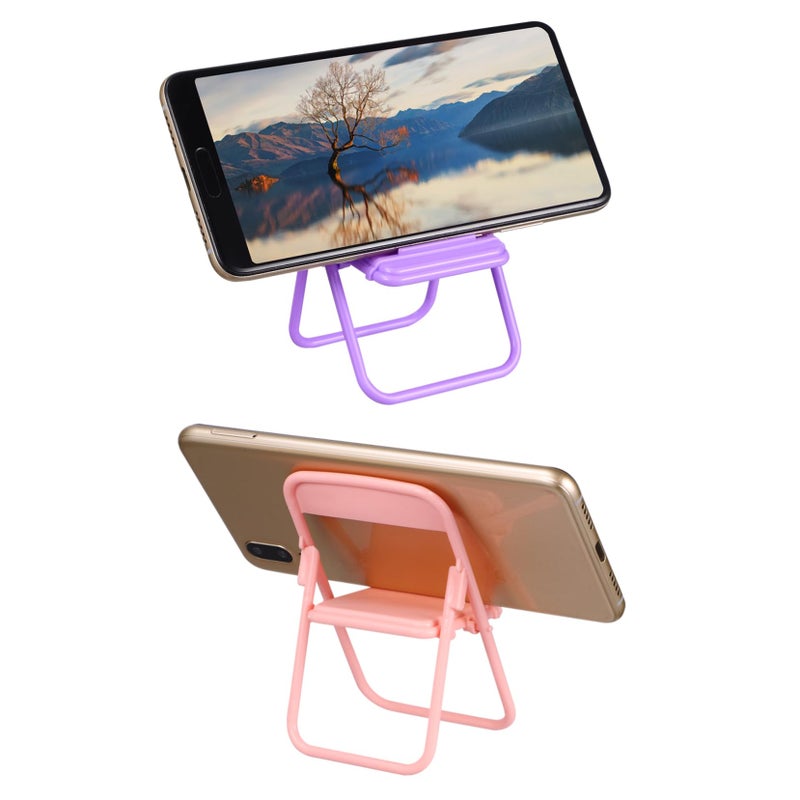 30Pcs Mini Folding Chair Phone Holders Creative Dollhouse Decoration Stable Support for Crafts and Parties Versatile Phone Stand - Image 5
