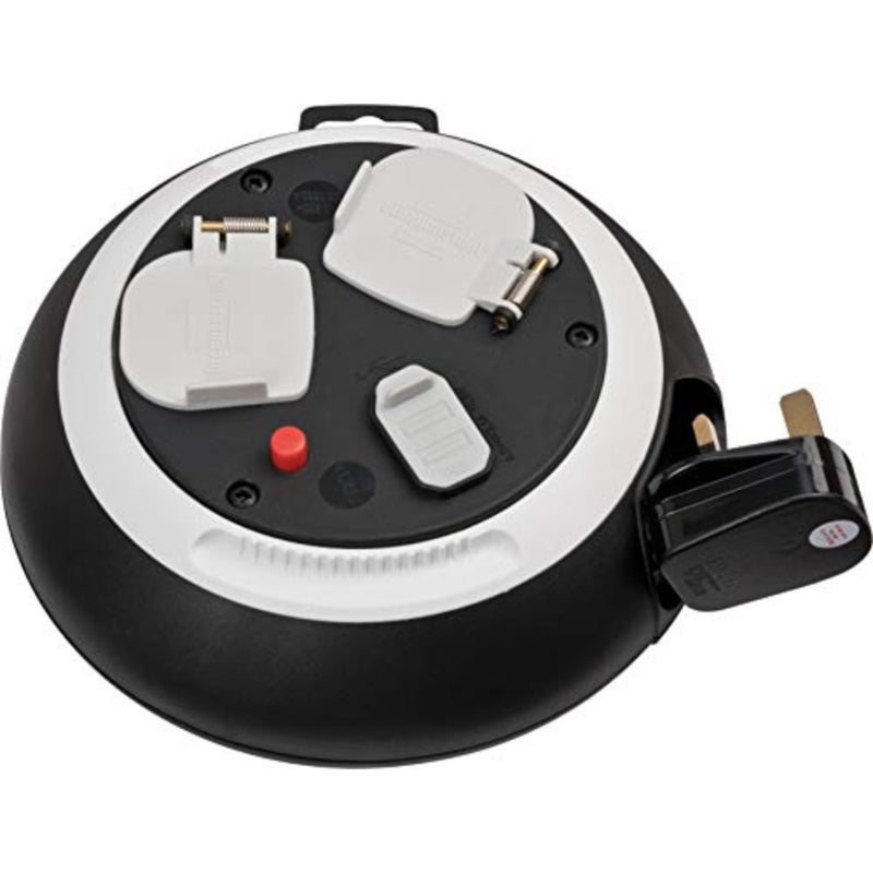 1109223600 Comfort Line 2-Way BS Socket Plus 2 USB Reel Box, 3 m Cable Length, Blackbaihuo - Image 5