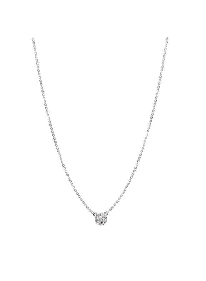 ROSATO Bianca Silver Necklace with White Cubic Zirconia for Women's