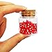 Bescon Mini Transparent Red D4 Dice 30pcs Healing Potion Bottle 30pcs Roleplaying Mini Red Gem D4 Dice Healing Potion Pack in Glass Jar - Image 2