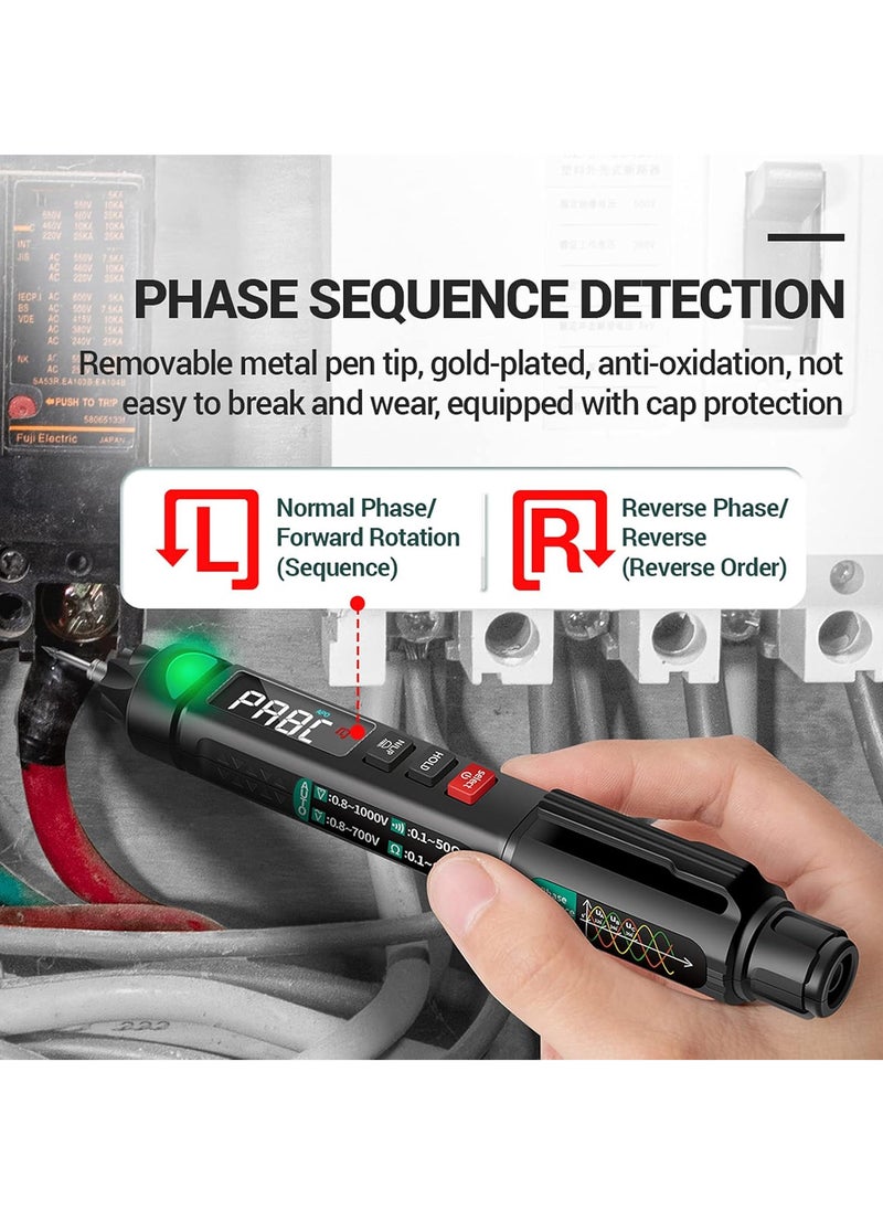 ANENG - A3008 Pen Multimeter 6000 Counts Digital Multimeter Meter Tester with LCD Display Backlight Flashlight NCV Auto-off Multiple Accessories for Voltage Current Resistance Capacitance Diode - Image 1