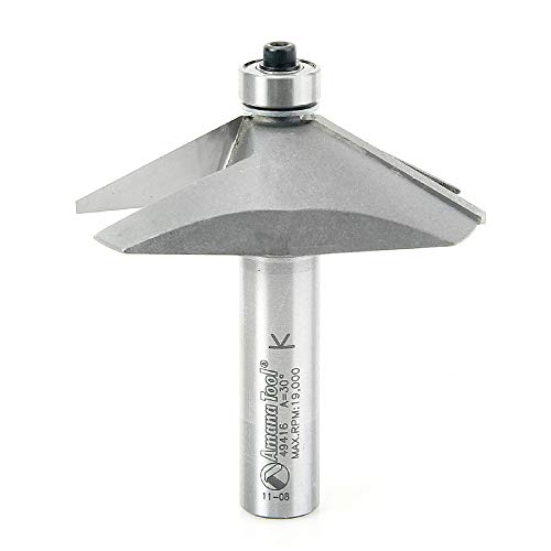 Amana Tool - 49416 Carbide Tipped Chamfer 60 X 2-1/2 Dia X 11/16 X 1/2"" Shank - Image 1