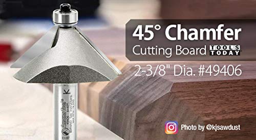Amana Tool - 49416 Carbide Tipped Chamfer 60 X 2-1/2 Dia X 11/16 X 1/2"" Shank - Image 3