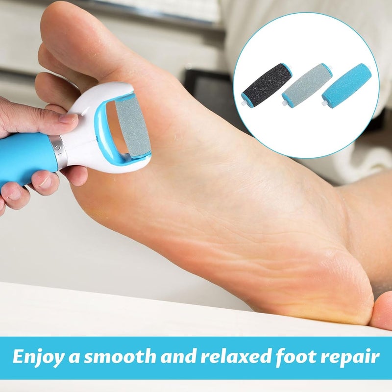Eophmi for Scholl Pedi Replacement Rollers,12PCS for Scholl Foot File Replacement Rollers,Foot File Replacements Pads Compatible with Scholls Express Pedi Feet Files - Image 4