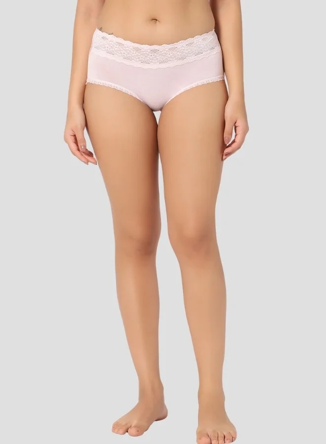 Intimate Queen pink Modal Bae Luxe Hipsters – Buttery Modal Bliss, Naturally Cooling | pH Balanced for Sensitive Skin (Pack Of 3) for Women | Best Price UAE