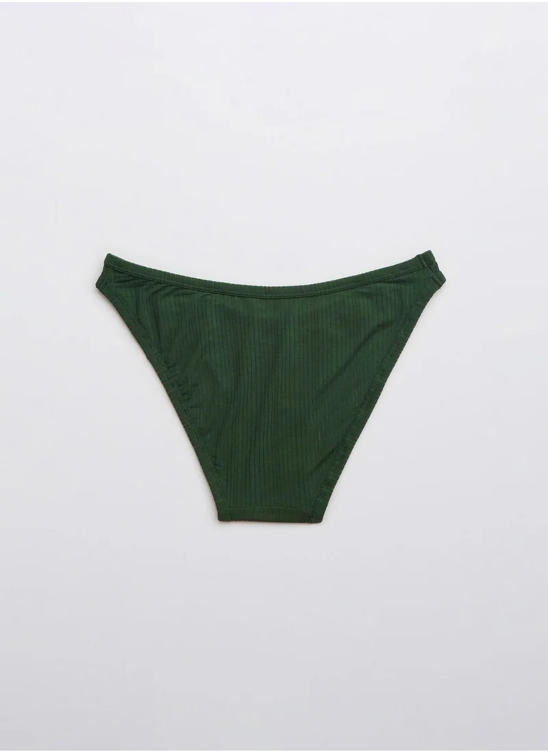 Aerie Ribbed High Leg Brief
