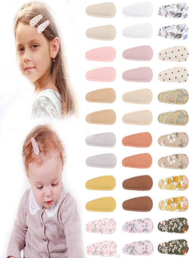 KIDOCHEESE 36PCS Baby Hair Clips Flower Patterns Toddler Hair Clips Mini Cute Baby Barrettes for Fine Hair Small Snap Clips Hair Accessories for Little Girls Infants Toddler - Image 1