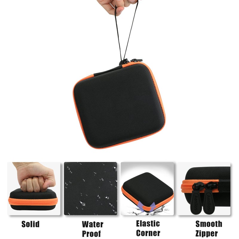 Aenllosi Aenllosi Hard Travel Case Replacement for SanDisk 250/500GB/1TB Extreme Portable External SSD SDSSDE60(Black&Orange,Only Case) - Image 5