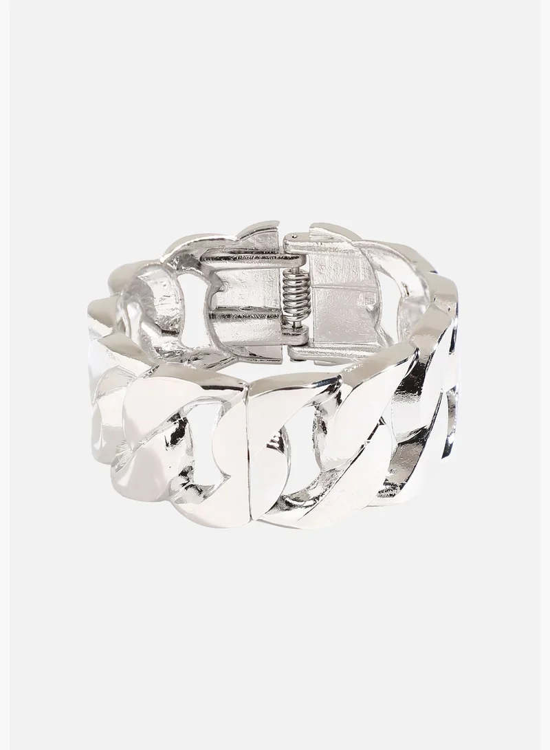 SOHI Silver Plated Designer Party Wear Bracelet For Women