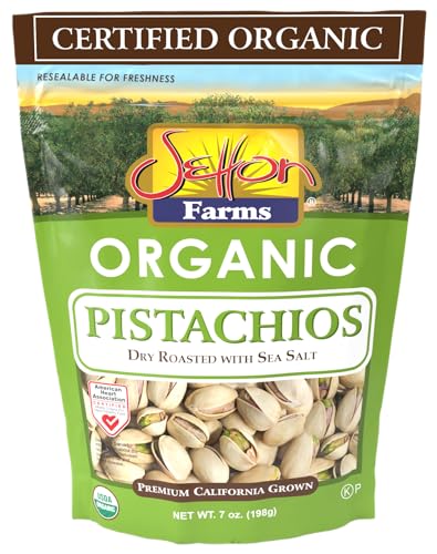 Setton Farms Premium Organic Pistachios, Dry Roasted With Sea Salt, 7 Oz Resealable Bag - Image 5