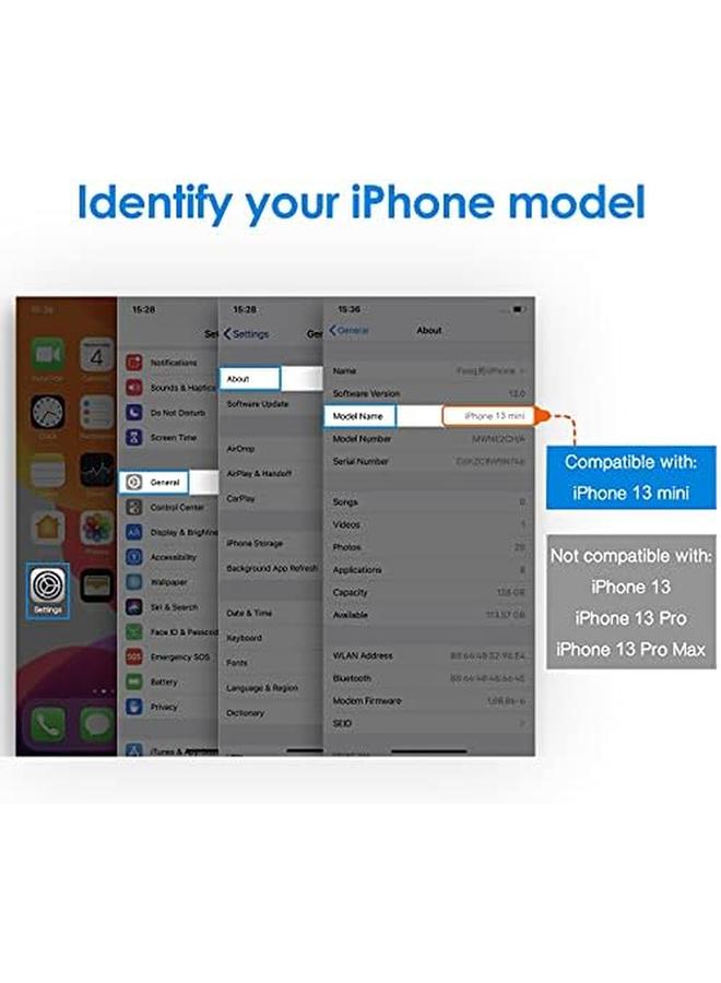 Jetech Screen Protector For Iphone 13 Mini 5.4 Inch Tempered Glass Film 3 Pack - Image 4