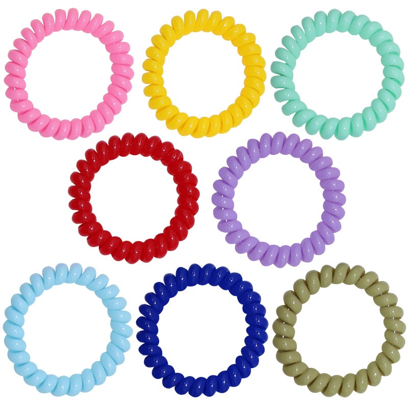 Olugu Sensory Chew Bracelets for Boys and Girls 8 Pack Stretchy Coil Bracelet Fidget Toys for Kids with Autism ADHD SPD or Special Needs Oral Motor Aids Jewelry Reduce Teething Biting and Anxiety