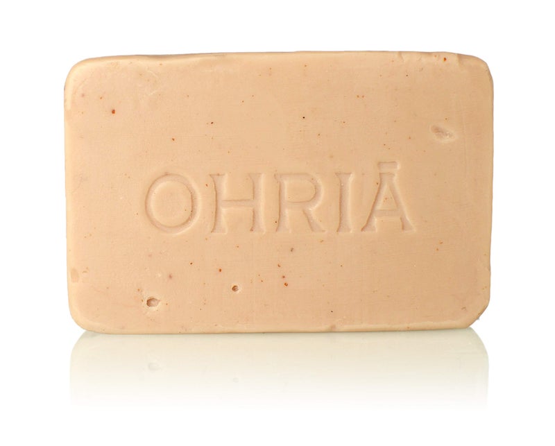Ohria Ayurveda Almond, Honey, Goat Milk & Oats Bar Bathing Bar | Gentle Exfoliation, Deep Nourishment & Hydration | Softens, Revitalizes & Cleanses Skin |Ideal for All Skin Types | 120g | Natural & Skin-Friendly - Image 2
