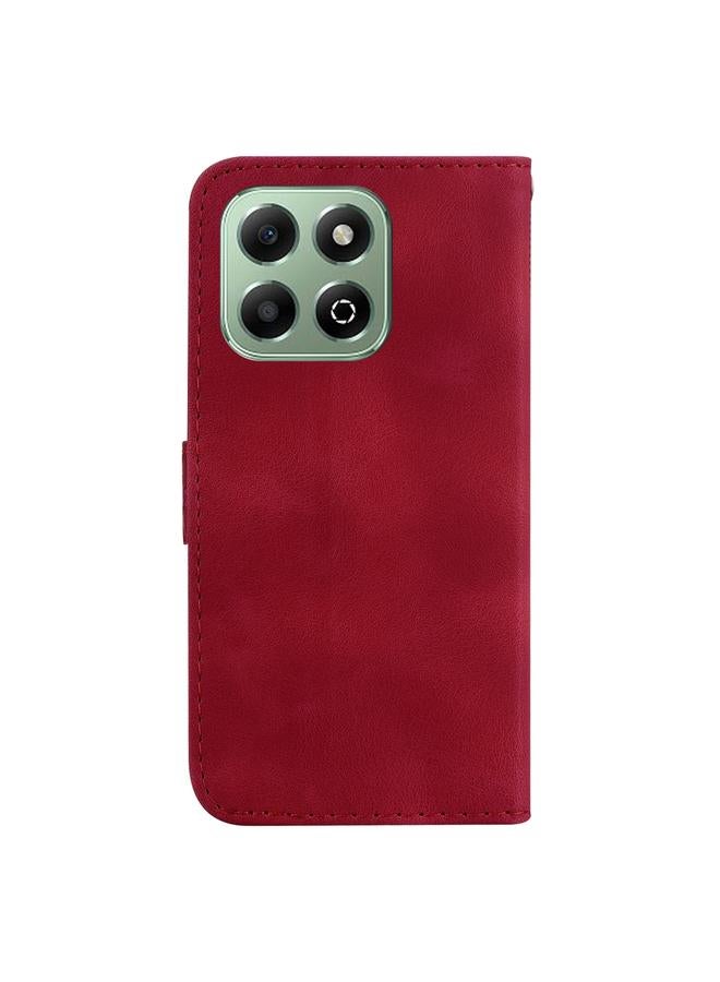 اس-توب جراب لهاتف Honor X6b مصنوع من الجلد المنقوش على شكل سبعة - Image 3