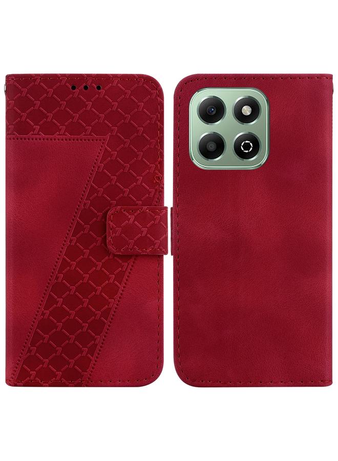 اس-توب جراب لهاتف Honor X6b مصنوع من الجلد المنقوش على شكل سبعة - Image 1