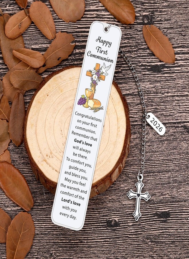 Fleure Esme 2026 First Communion Bookmark Gift for Girls Boys Teens - Religious Gifts for Baptism Confirmation Christening - Christian Cross Bookmark with Year Tag - Faith Keepsake Gift for Women Men Book Lovers - Image 5