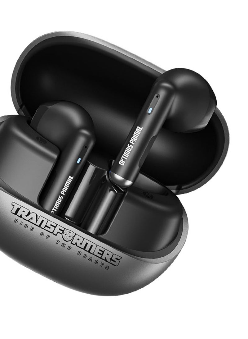 TRANSFORMERS TF-T28 Wireless Bluetooth Earphones, Noise Isolation, Fast Charging, 25H Battery, 30mAh Earbuds, For Gaming Calls and Music - Grey - Image 5