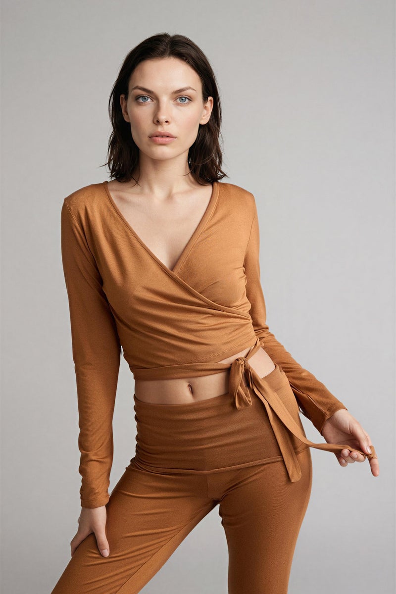 DeFacto Brown Woman Woman Top Casual - Image 3