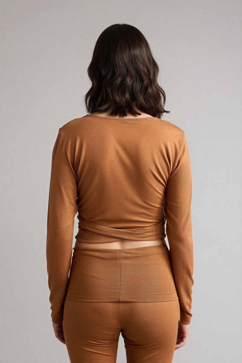 DeFacto Brown Woman Woman Top Casual - Image 4