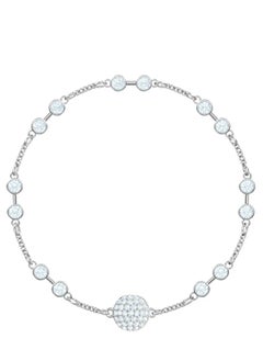 Chomel Rhodium Plated Crystal Studded Bracelet  - Image 1