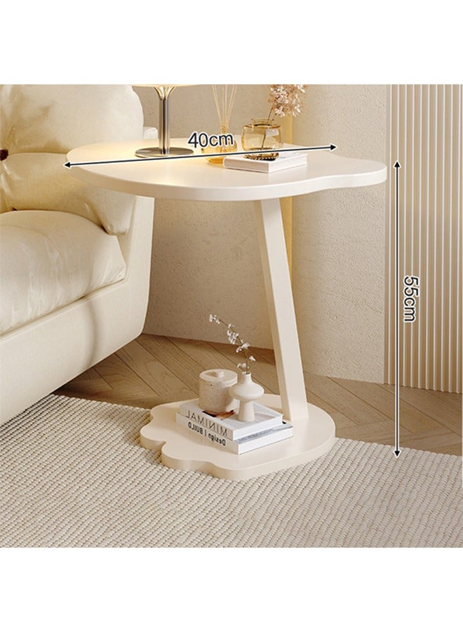 كيكي طاولة صغيرة حديثة الشكل بتصميم بيضاوي ضيق وهيكل مستقر مثالي لغرفة النوم بجانب الأريكة والمكتب المنزلي وطاولة القهوة - Image 2