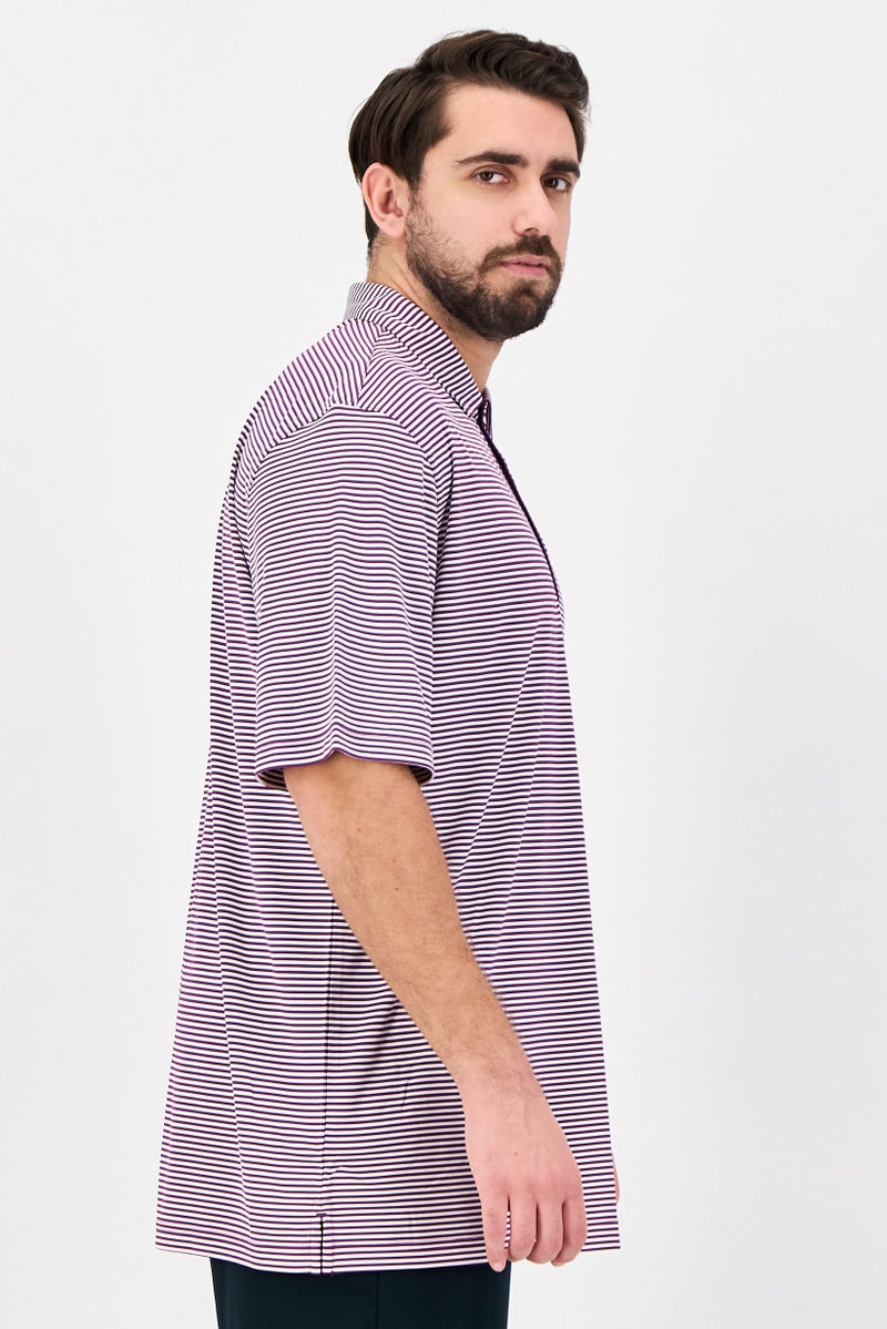 Greg Norman Men Sportswear Fit Short Sleeve Outdoor Polo Shirt, Multicolor - Image 2