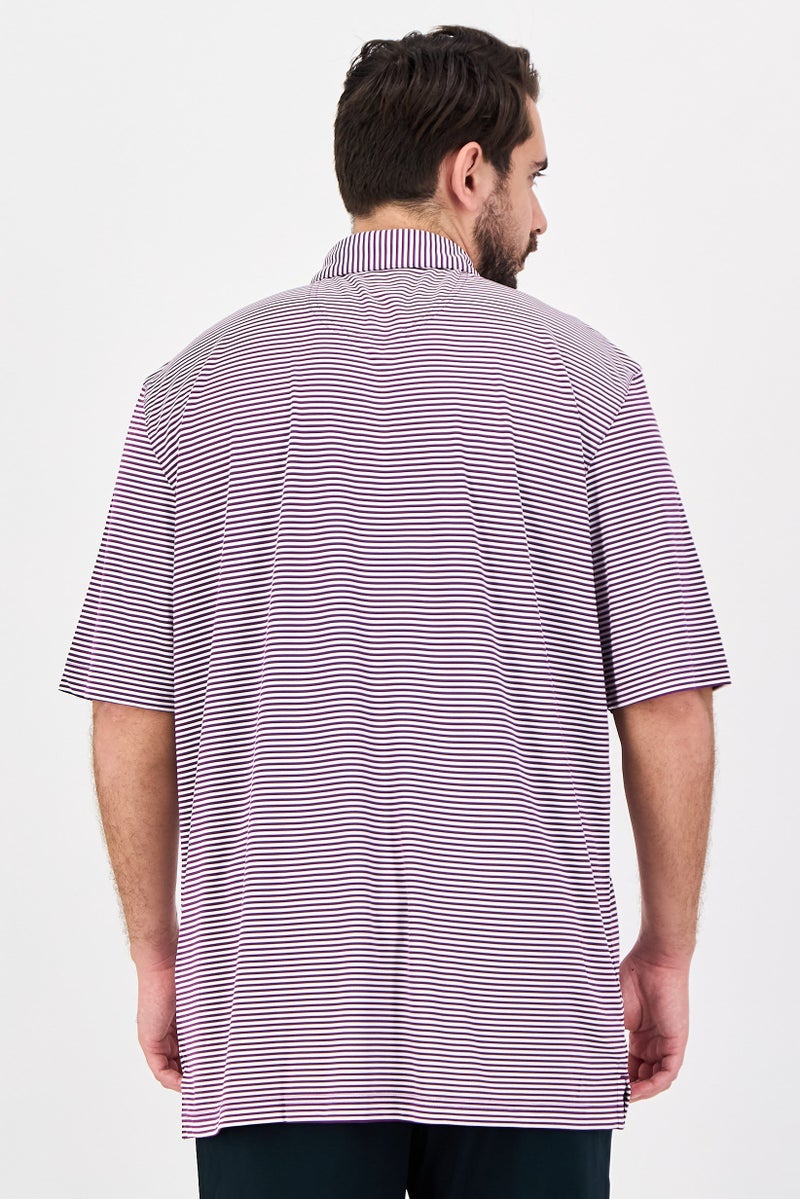 Greg Norman Men Sportswear Fit Short Sleeve Outdoor Polo Shirt, Multicolor - Image 3