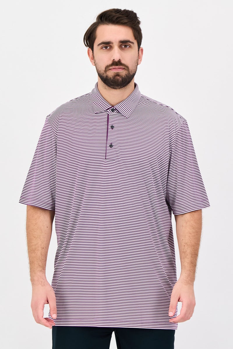 Greg Norman Men Sportswear Fit Short Sleeve Outdoor Polo Shirt, Multicolor - Image 1