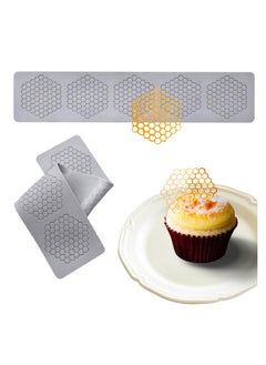 Excefore Honeycomb Molds Silicone, 2 PCS Fondant Molds with Hollow 3D Beehive Candy Lace Silicone Molds for Baking, Polymer Clay, Sugar Craft Dessert Cupcake Cake Decorating  - Image 1