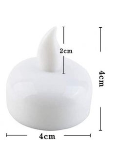 Alissa 24 Pieces Led Candles Light Battery-powered Flame Less Romantic Party Led Tea Light Outdoor Indoor Decorative Led Lantern Warm Lights (Yellow Light)  - Image 4