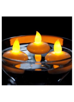 Alissa 24 Pieces Led Candles Light Battery-powered Flame Less Romantic Party Led Tea Light Outdoor Indoor Decorative Led Lantern Warm Lights (Yellow Light)  - Image 2