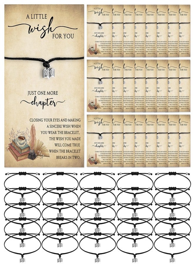 تونديامو مجموعة تونديمو المكونة من 20 قطعة، هدايا عيد الميلاد لمحبي الكتب من النساء، هدايا لنادي الكتاب، سوار "دودة الكتب" مع بطاقة أمنيات، سوار "فصل واحد إضافي" لتقدير أمينة المكتبة، سوار للنساء محبات القراءة. - Image 1