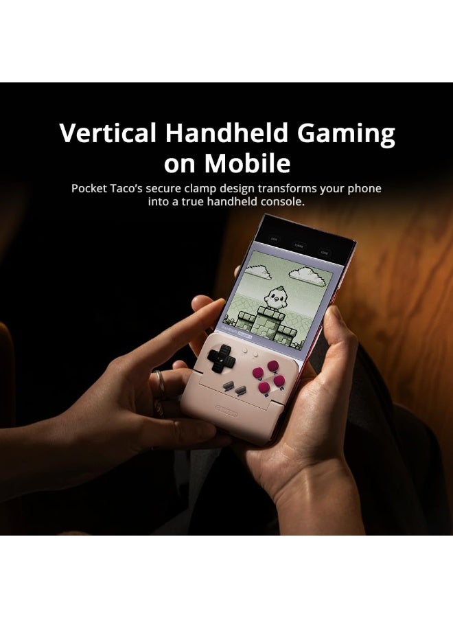 GameSir Pocket Taco Bluetooth Mobile Gaming Controller for Android & iPhone, Portable Wireless Gamepad, Retro Arcade Phone Controller, Pass-Through Charging, 600mAh Rechargeable Battery - Image 4